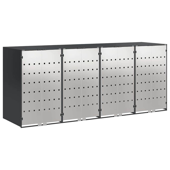 Depozitare pentru 3 pubele Wheelie 340 x 77.5 x 115.5 cm Oțel - WALTI WALTI