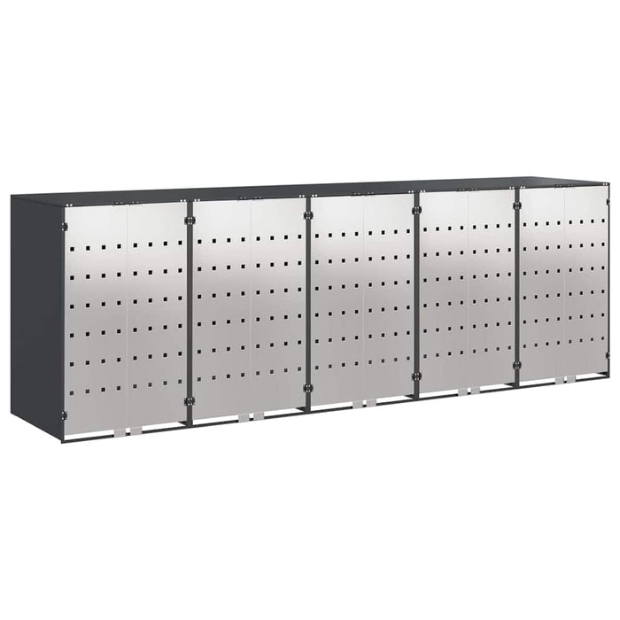 Depozitare pentru 3 pubele Wheelie 340 x 77.5 x 115.5 cm Oțel - WALTI WALTI