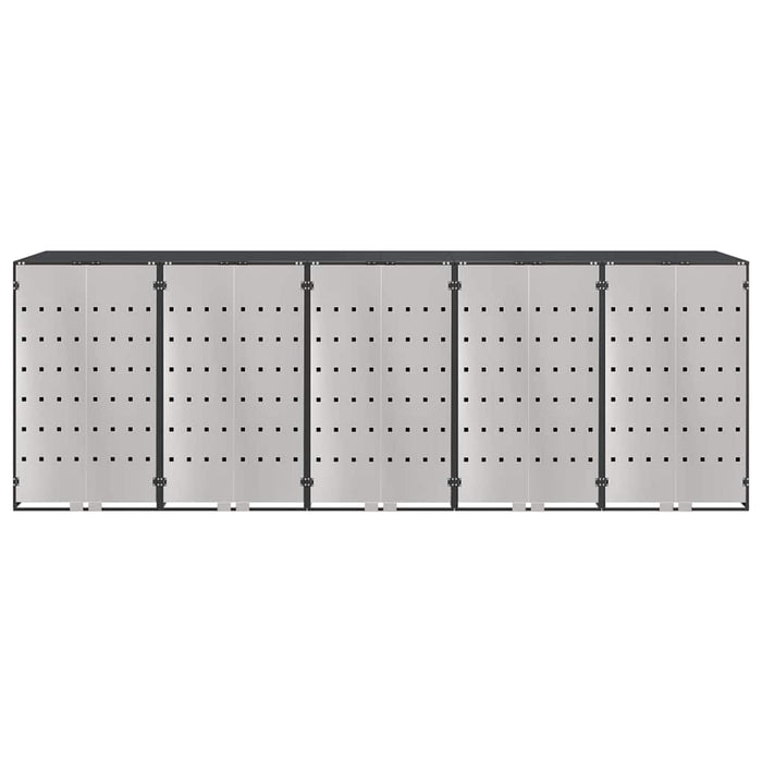 Depozitare pentru 3 pubele Wheelie 340 x 77.5 x 115.5 cm Oțel - WALTI WALTI