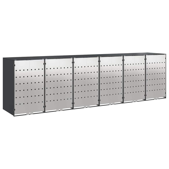 Depozitare pentru 3 pubele Wheelie 340 x 77.5 x 115.5 cm Oțel - WALTI WALTI