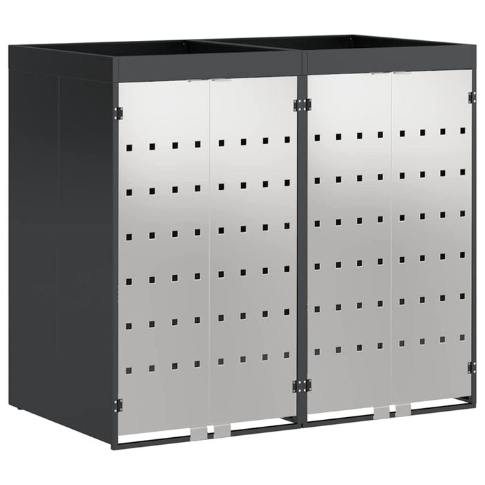 Depozitare pentru 3 pubele Wheelie 340 x 77.5 x 115.5 cm Oțel - WALTI WALTI