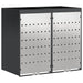 Depozitare pentru 3 pubele Wheelie 340 x 77.5 x 115.5 cm Oțel - WALTI WALTI