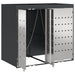 Depozitare pentru 3 pubele Wheelie 340 x 77.5 x 115.5 cm Oțel - WALTI WALTI