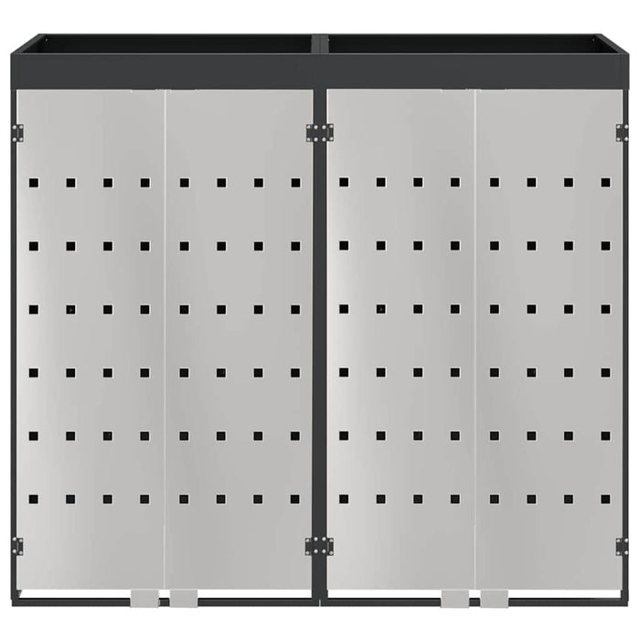 Depozitare pentru 3 pubele Wheelie 340 x 77.5 x 115.5 cm Oțel - WALTI WALTI