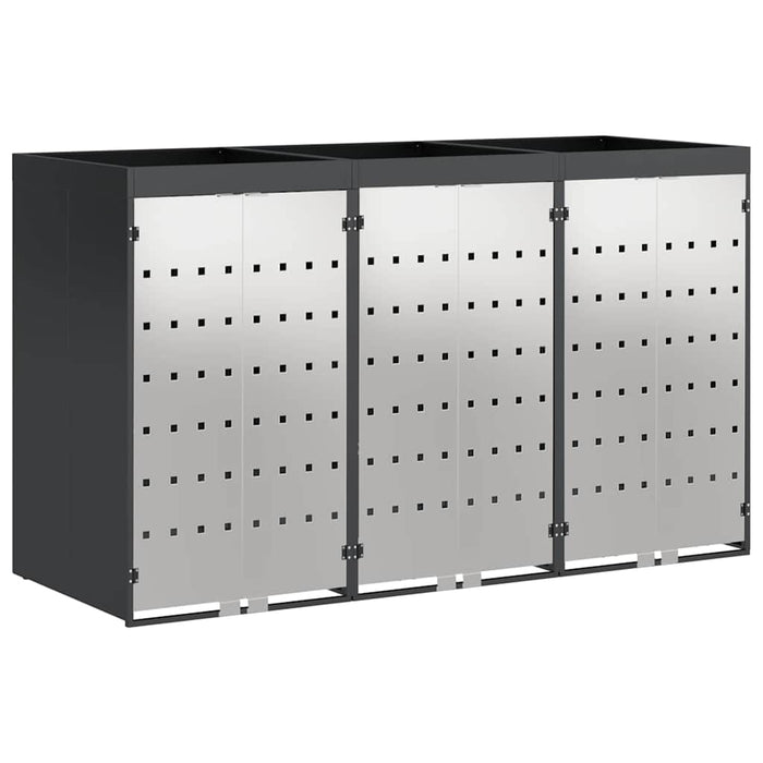 Depozitare pentru 3 pubele Wheelie 340 x 77.5 x 115.5 cm Oțel - WALTI WALTI
