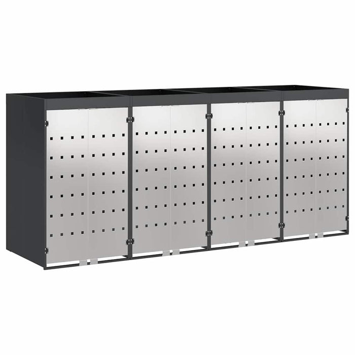 Depozitare pentru 3 pubele Wheelie 340 x 77.5 x 115.5 cm Oțel - WALTI WALTI
