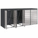 Depozitare pentru 3 pubele Wheelie 340 x 77.5 x 115.5 cm Oțel - WALTI WALTI