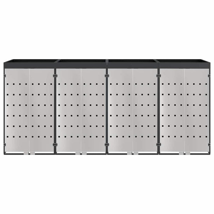 Depozitare pentru 3 pubele Wheelie 340 x 77.5 x 115.5 cm Oțel - WALTI WALTI