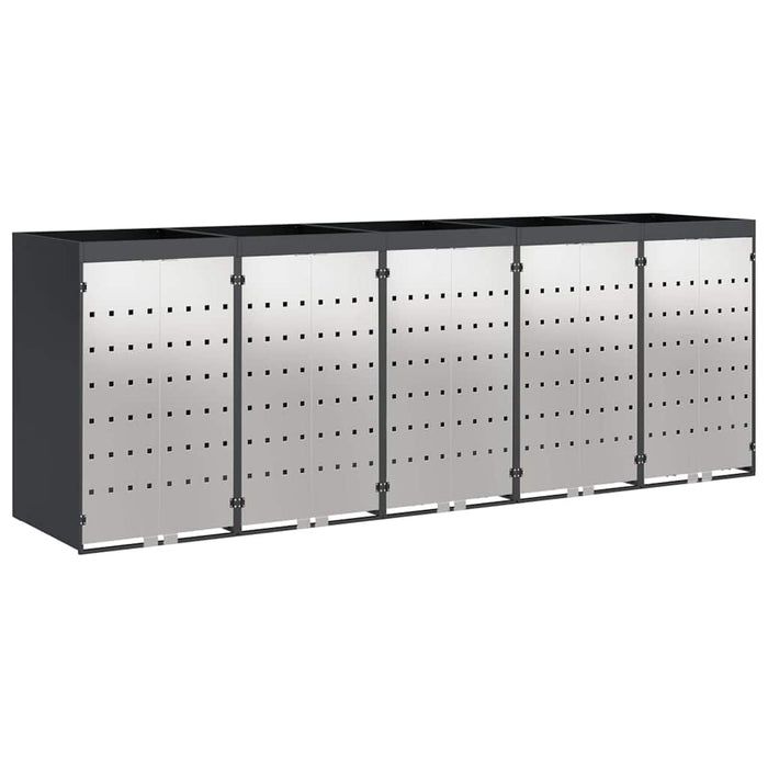 Depozitare pentru 3 pubele Wheelie 340 x 77.5 x 115.5 cm Oțel - WALTI WALTI