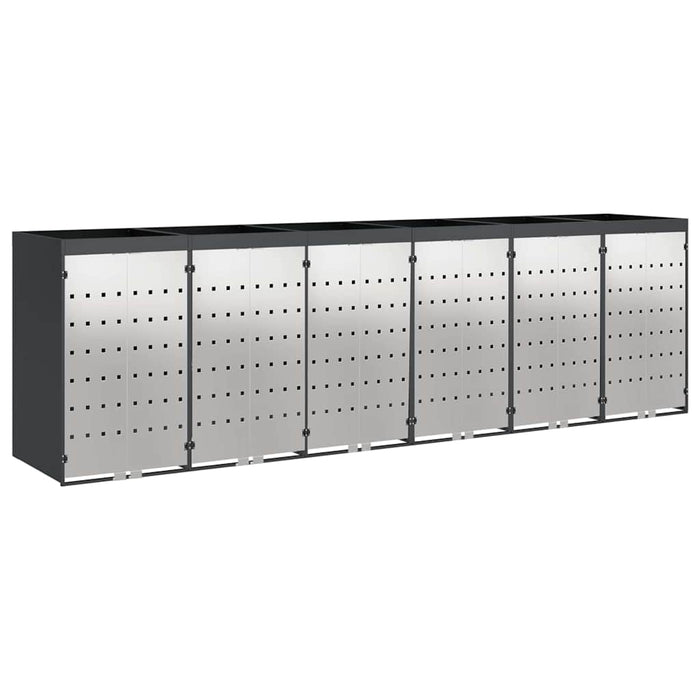 Depozitare pentru 3 pubele Wheelie 340 x 77.5 x 115.5 cm Oțel - WALTI WALTI