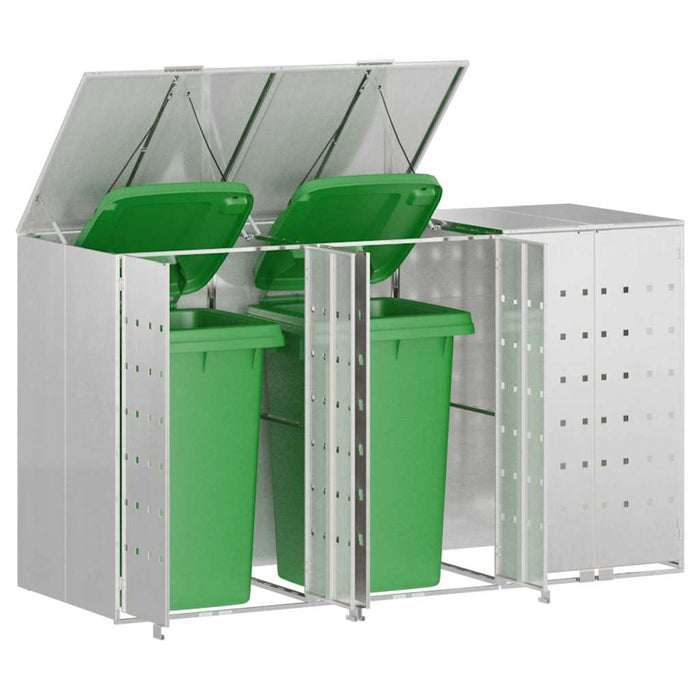 Depozitare pentru 3 pubele Wheelie 340 x 77.5 x 115.5 cm - WALTI WALTI