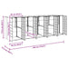 Depozitare pentru 3 pubele Wheelie 340 x 77.5 x 115.5 cm - WALTI WALTI