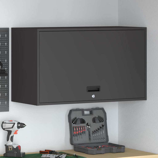 Dulap de perete pentru garaj Negru 90 x 40 x 53 cm - WALTI WALTI