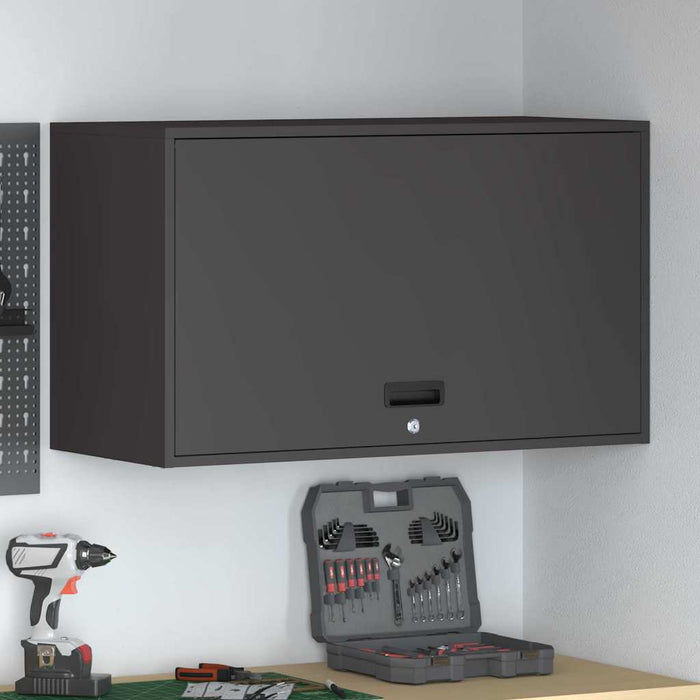 Dulap de perete pentru garaj Negru 90 x 40 x 53 cm - WALTI WALTI