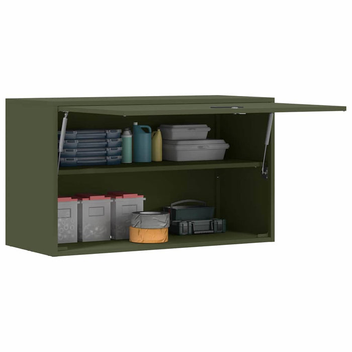 Dulap de perete pentru garaj Olivengrønn 90 x 40 x 53 cm - WALTI WALTI