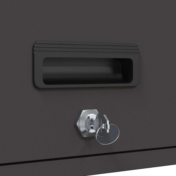 Dulap de perete pentru garaj Negru 80 x 40 x 53 cm - WALTI WALTI