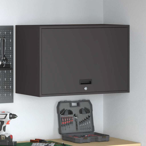 Dulap de perete pentru garaj Negru 80 x 40 x 53 cm - WALTI WALTI