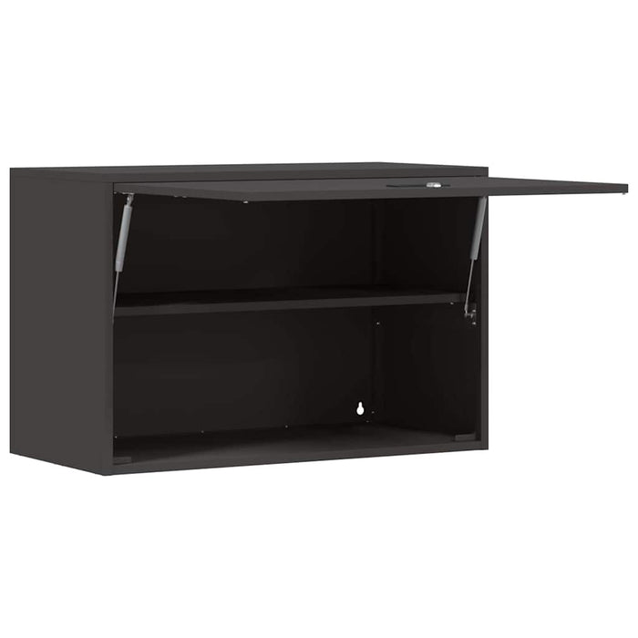 Dulap de perete pentru garaj Negru 80 x 40 x 53 cm - WALTI WALTI