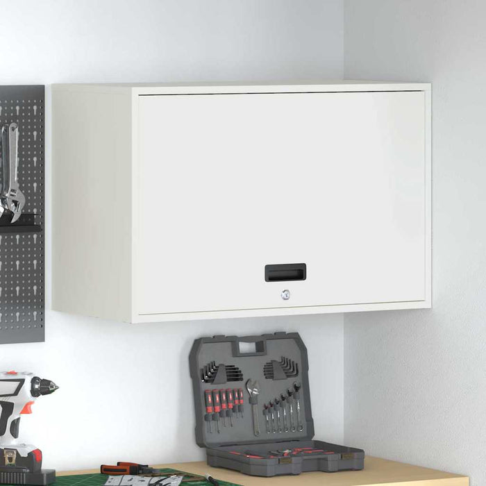 Dulap de perete pentru garaj Alb 80 x 40 x 53 cm - WALTI WALTI