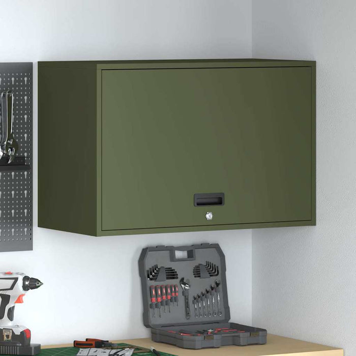 Dulap de perete pentru garaj Olivengrønn 80 x 40 x 53 cm - WALTI WALTI