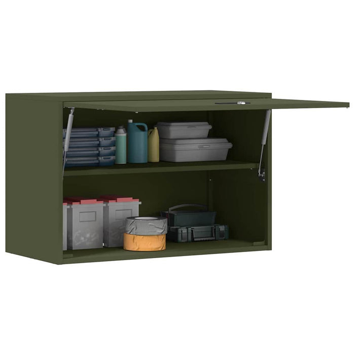 Dulap de perete pentru garaj Olivengrønn 80 x 40 x 53 cm - WALTI WALTI
