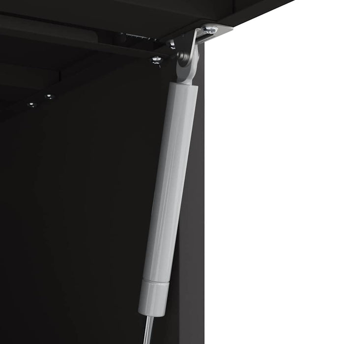 Dulap de perete pentru garaj Negru 60 x 40 x 53 cm - WALTI WALTI