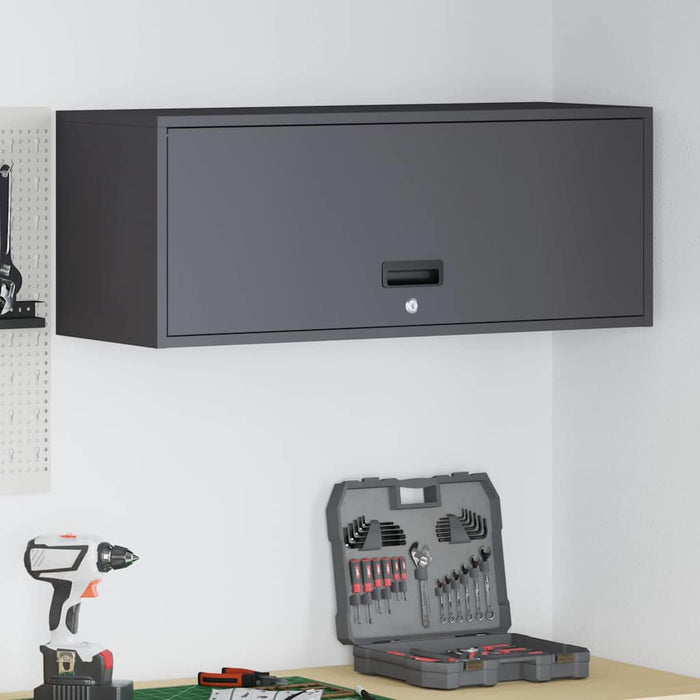 Dulap de perete pentru garaj Negru 90 x 33 x 35 cm - WALTI WALTI