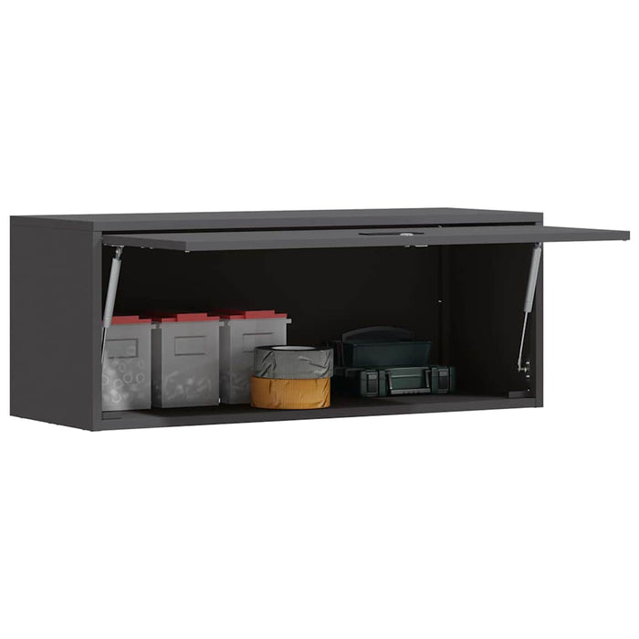 Dulap de perete pentru garaj Negru 90 x 33 x 35 cm - WALTI WALTI