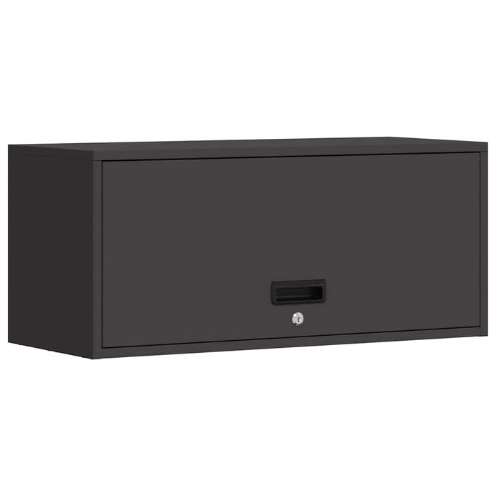 Dulap de perete pentru garaj Negru 80 x 33 x 35 cm - WALTI WALTI