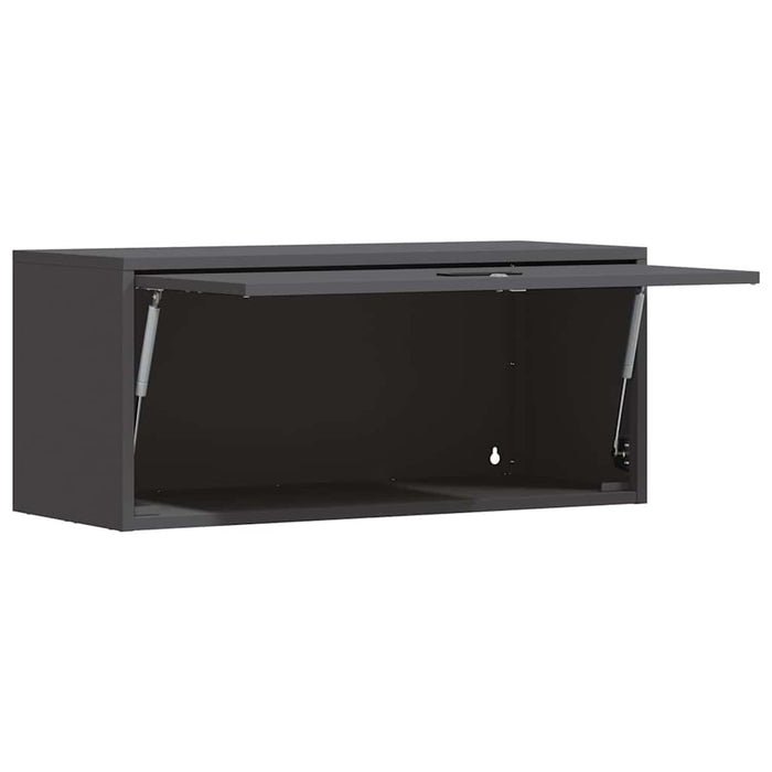 Dulap de perete pentru garaj Negru 80 x 33 x 35 cm - WALTI WALTI