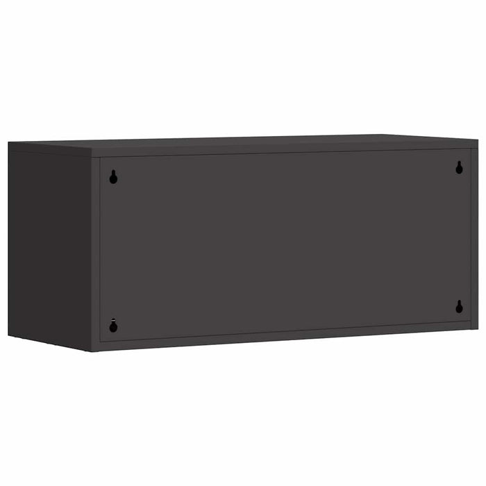 Dulap de perete pentru garaj Negru 80 x 33 x 35 cm - WALTI WALTI