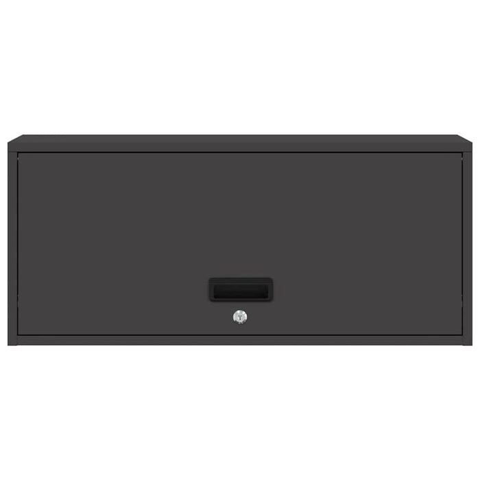 Dulap de perete pentru garaj Negru 80 x 33 x 35 cm - WALTI WALTI