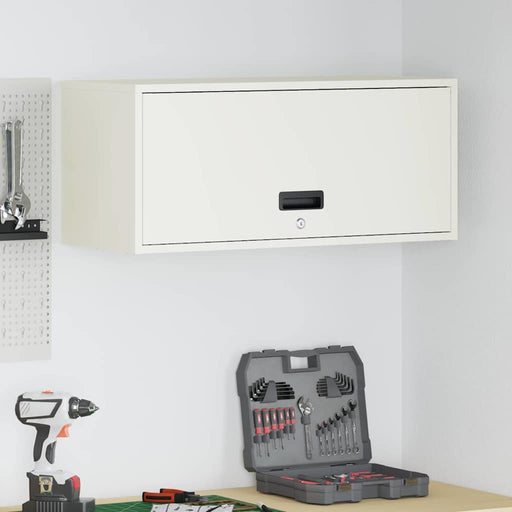 Dulap de perete pentru garaj Alb 80 x 33 x 35 cm - WALTI WALTI