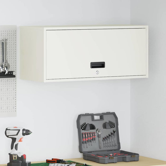 Dulap de perete pentru garaj Alb 80 x 33 x 35 cm - WALTI WALTI