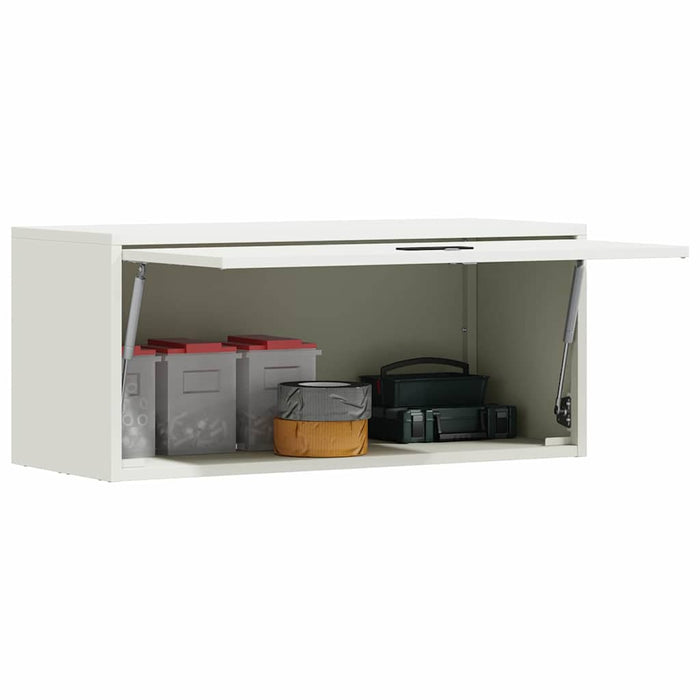 Dulap de perete pentru garaj Alb 80 x 33 x 35 cm - WALTI WALTI