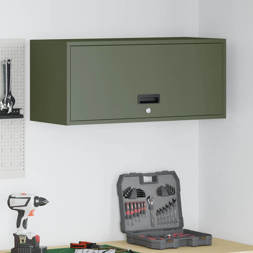 Dulap de perete pentru garaj Olivengrønn 80 x 33 x 35 cm - WALTI WALTI