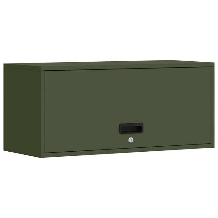 Dulap de perete pentru garaj Olivengrønn 80 x 33 x 35 cm - WALTI WALTI