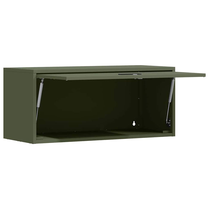 Dulap de perete pentru garaj Olivengrønn 80 x 33 x 35 cm - WALTI WALTI