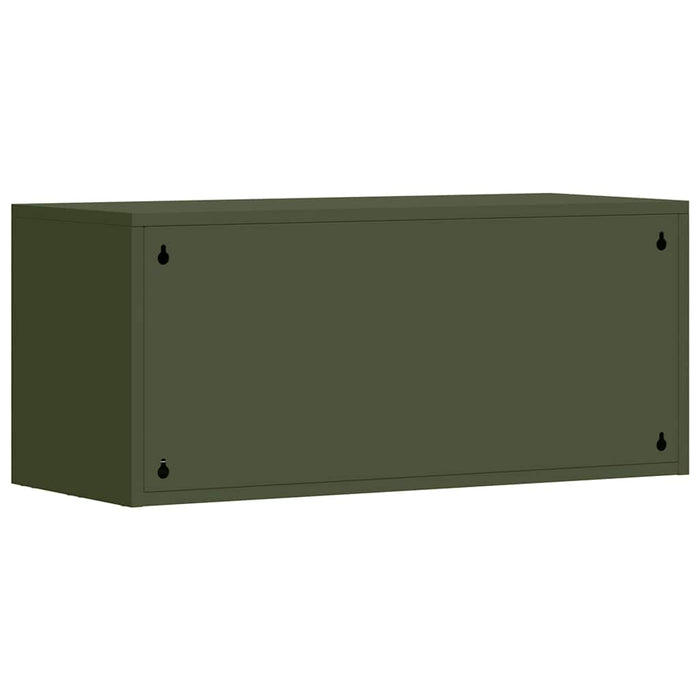 Dulap de perete pentru garaj Olivengrønn 80 x 33 x 35 cm - WALTI WALTI