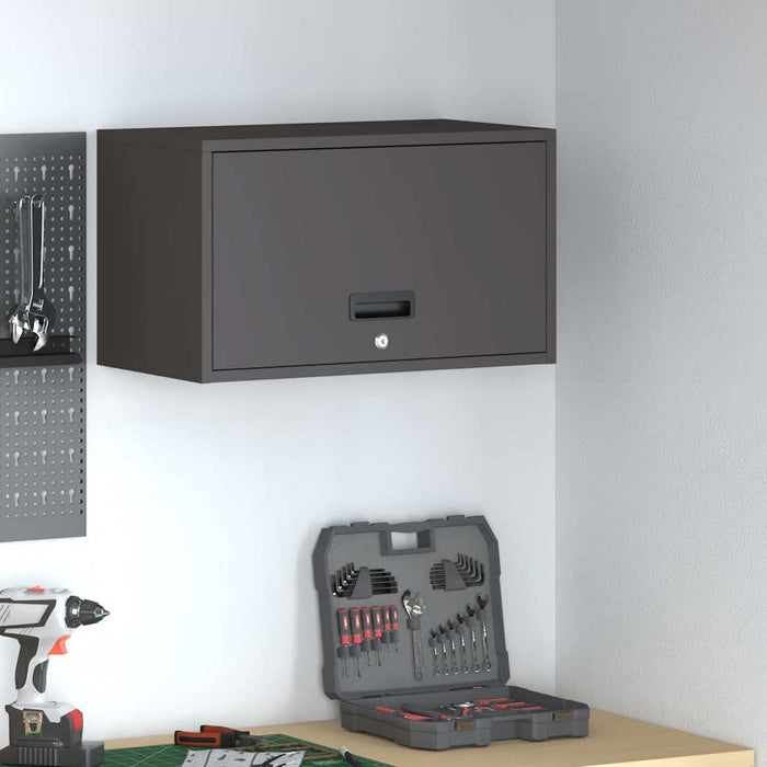 Dulap de perete pentru garaj Negru 60 x 33 x 35 cm - WALTI WALTI