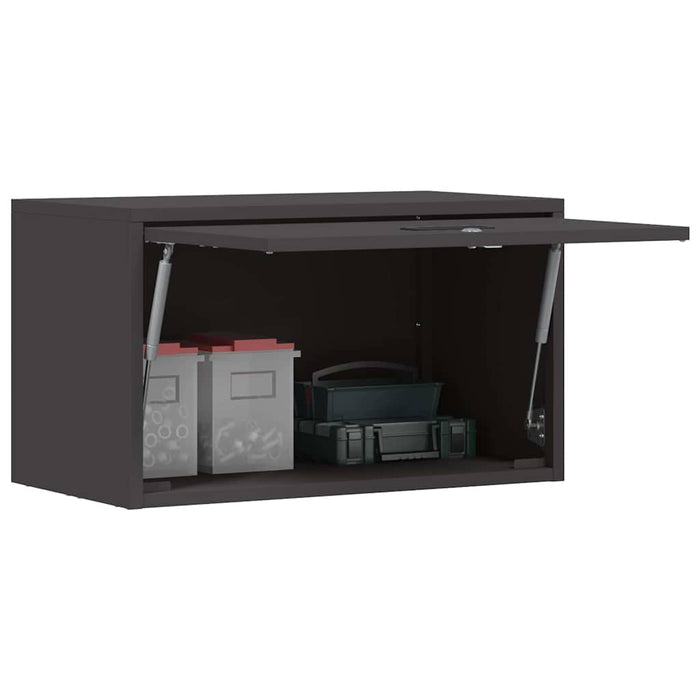 Dulap de perete pentru garaj Negru 60 x 33 x 35 cm - WALTI WALTI