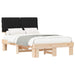 Cadru de pat cu tăblie tapițată cu headboard Negru 120 x 200 cm - WALTI WALTI