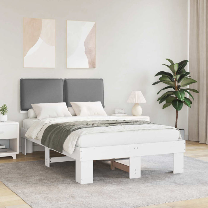 Cadru de pat cu tăblie tapițată Gri deschis 120 x 200 cm - WALTI WALTI
