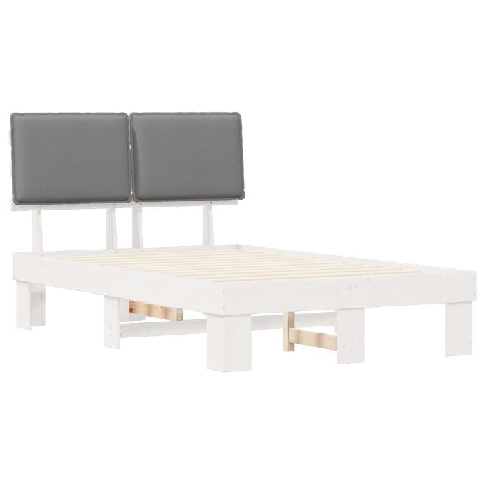 Cadru de pat cu tăblie tapițată Gri deschis 120 x 200 cm - WALTI WALTI