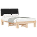Cadru de pat cu tăblie tapițată cu headboard Negru 120 x 190 cm - WALTI WALTI