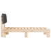 Cadru de pat cu tăblie tapițată Gri închis 90 x 200 cm - WALTI WALTI