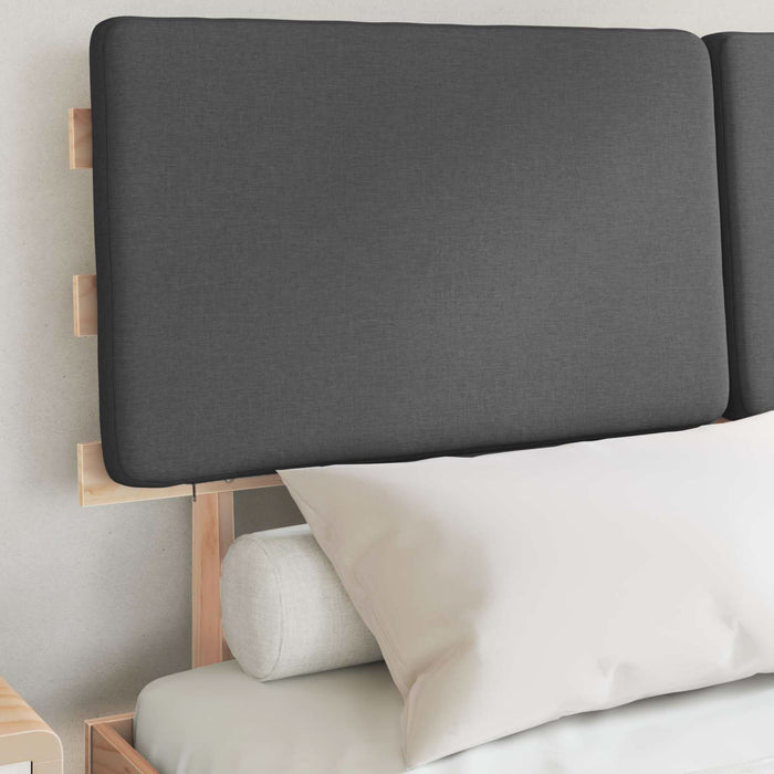 Cadru de pat cu tăblie tapițată Gri închis 160 x 200 cm - WALTI WALTI