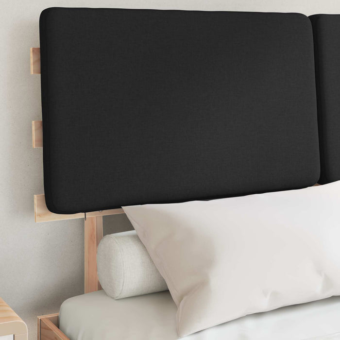 Cadru de pat cu tăblie tapițată cu headboard Negru 160 x 200 cm - WALTI WALTI