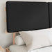 Cadru de pat cu tăblie tapițată cu headboard Negru 140 x 190 cm - WALTI WALTI
