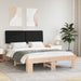 Cadru de pat cu tăblie tapițată cu headboard Negru 140 x 190 cm - WALTI WALTI
